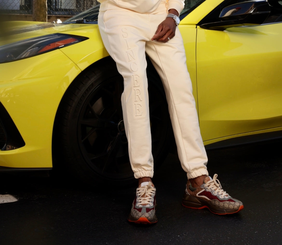 Cream Stylez Sincere Sweatpants