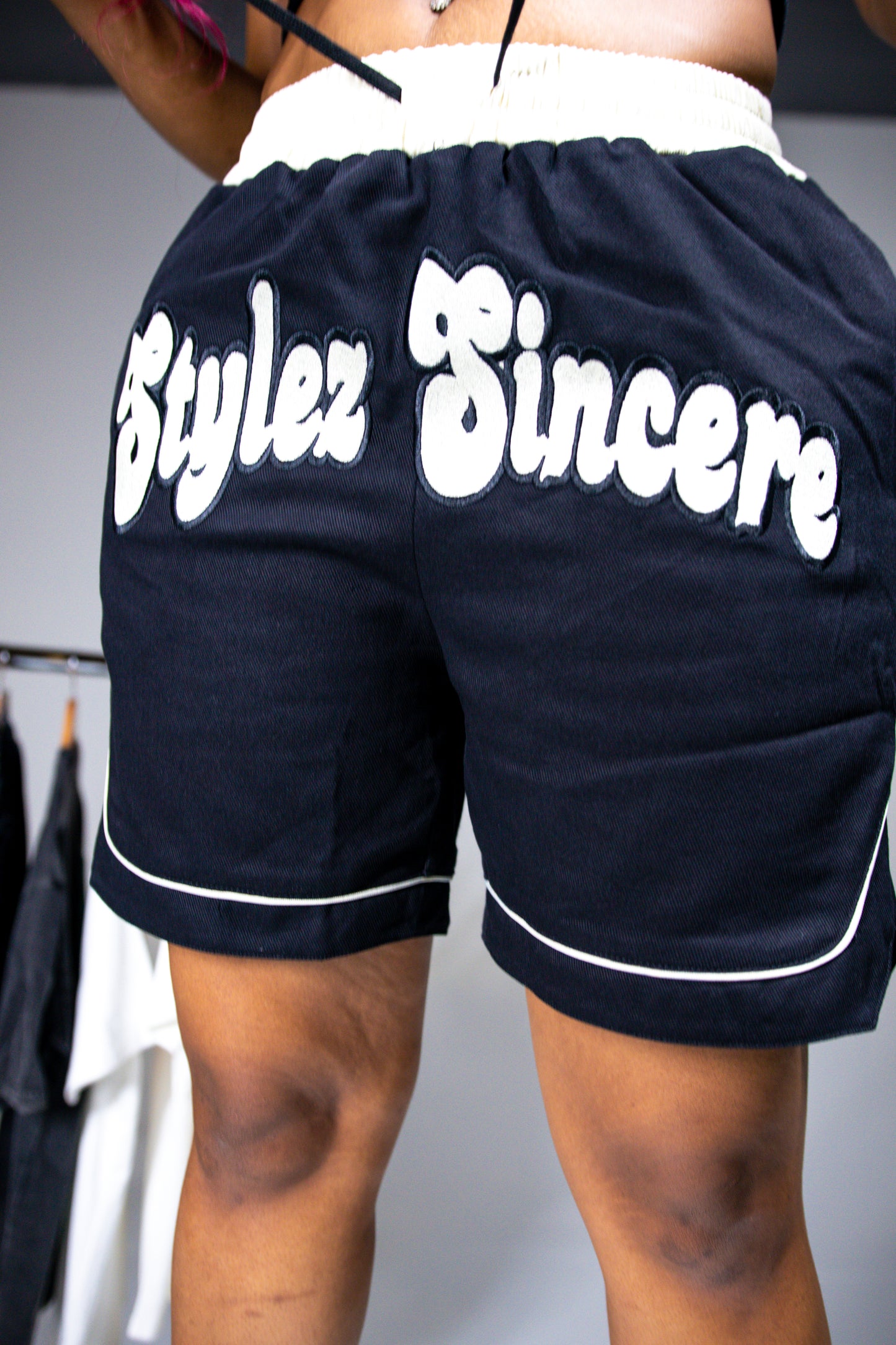 Black Cream Stylez Sincere Shorts