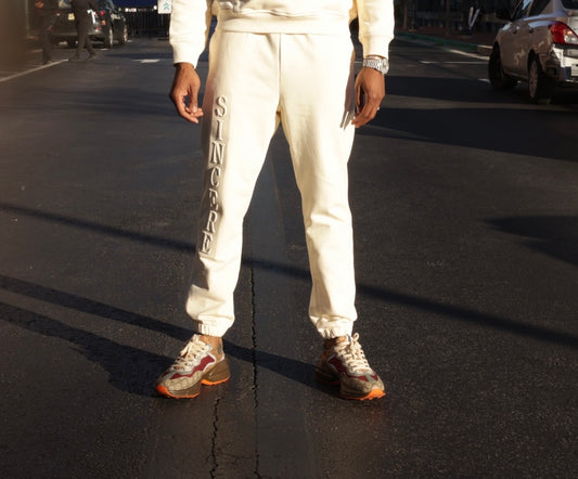 Cream Stylez Sincere Sweatpants